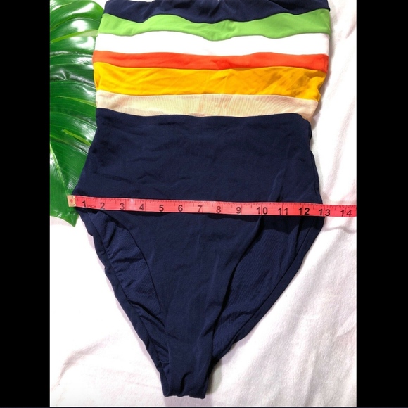 NEW $148‎ Robin Piccone Casey Colorblock One-piece - Picture 5 of 9
